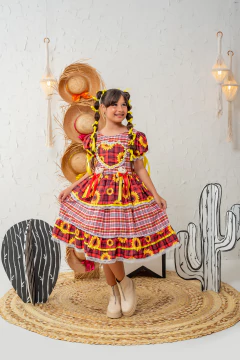 XODÓ XADREZ VERMELHO C/ AMARELO - comprar online