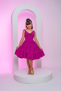 VESTIDO PIETRA PIPOQUINHA FÚCSIA