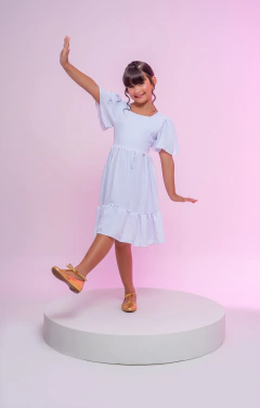 VESTIDO ELOISE PIPOQUINHA BRANCO - Polly Kids