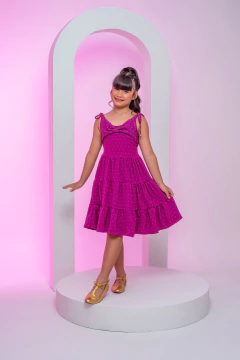 VESTIDO PIETRA PIPOQUINHA FÚCSIA - comprar online