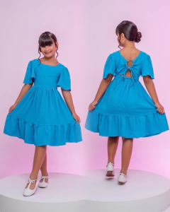 VESTIDO ELOISE PIPOQUINHA AZUL