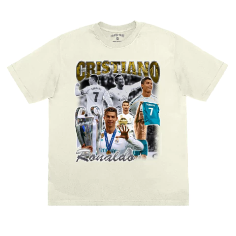 Camiseta Oversized Cristiano Ronaldo - Vintage Stuff