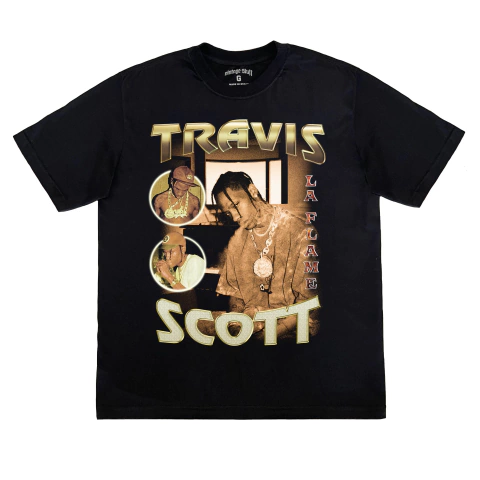 Camiseta Oversized Travis Scott "La Flame"