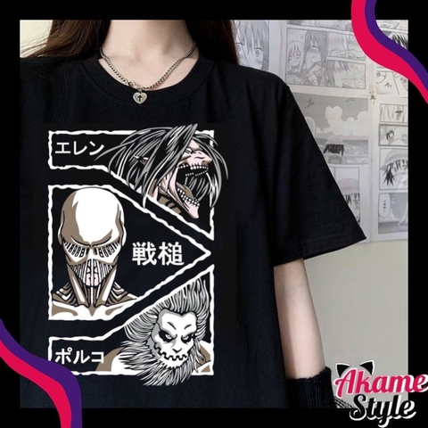 Camiseta Titanes - atack on titan