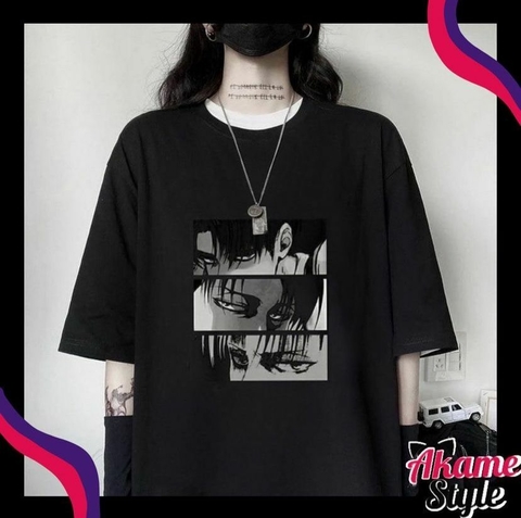 Camiseta levi - attack on titan