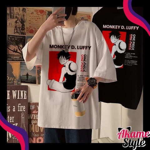 Camiseta oversize - Monkey D. Luffy