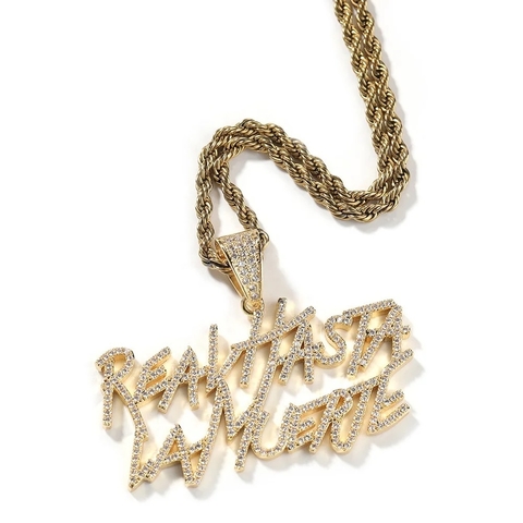 Dije Real Hasta La Muerte + cadena de regalo (Anuel AA)