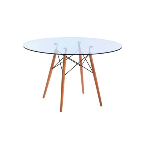 Mesa Eames Redonda vidrio