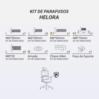 Kit Parafusos DT3 Helora - comprar online