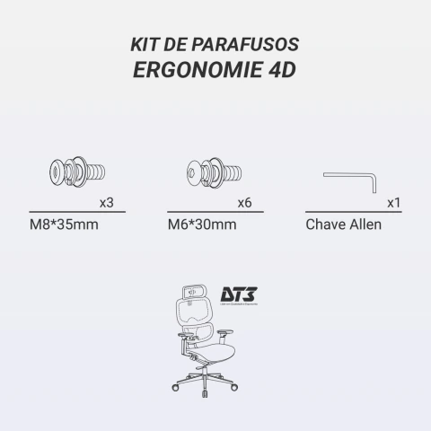 Kit de Tornillos DT3 Ergonomie 4D