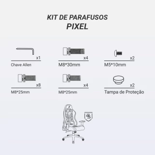 Kit Parafusos DT3 Estelar Pixel - comprar online