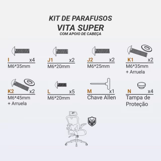 Kit Parafusos DT3 Vita Super Com Apoio - comprar online