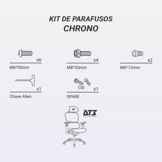 Kit Parafusos DT3 Chrono