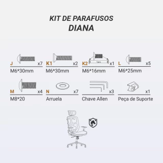 Kit Parafusos DT3 Diana - comprar online