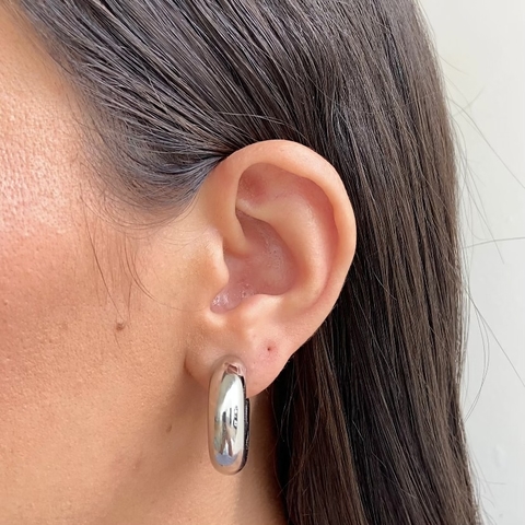 ARGOLA TUBULAR - PRATA - comprar online