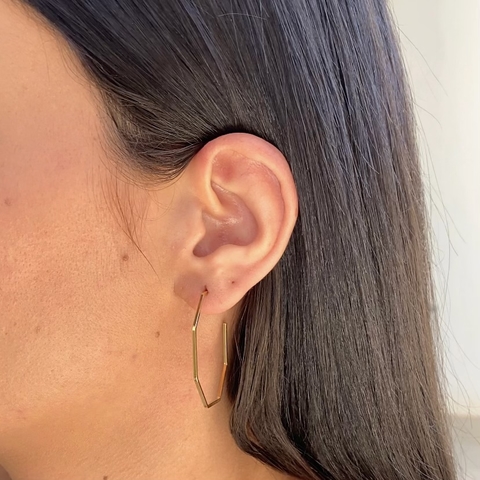 ARGOLA HEXÁGONO - ANTI ALÉRGICA