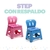 Step plegable con respaldo