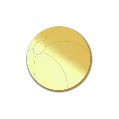 Aplique em acrílico espelhado Bola - (ap- 365) Kit 10 unid