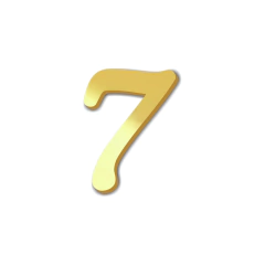 Número com 2 cm Aplique em acrílico espelhado plantag - Kit 10 unid na internet