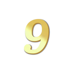 Número 3 cm Aplique em acrílico espelhado - Plantag Kit 10 unid - loja online