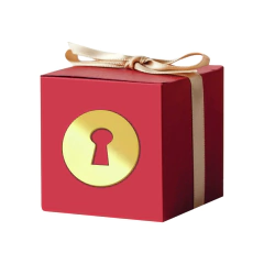 Aplique em acrílico espelhado Fechadura Alice - (ap-27) Kit 10 unid - comprar online