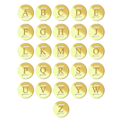 Imagem do Finalizador em Acrílico Formato redondo Letras