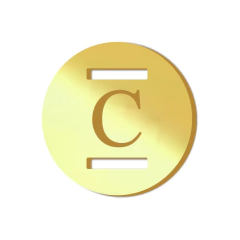 Finalizador em Acrílico Formato redondo Letras na internet