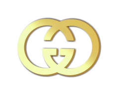 Aplique em acrílico espelhado dourado Grife Marca Famosa Kit 10 unid