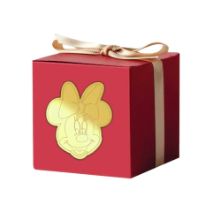 Aplique em acrílico espelhado dourado Minnie rosto - (ap- 139) Kit 10 unid - comprar online