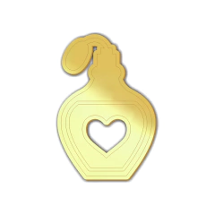 Aplique em acrílico espelhado Perfume - (ap- 142) Kit 10 unid