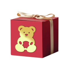 Aplique em acrílico espelhado Urso - (ap-329) Kit 10 unid - comprar online