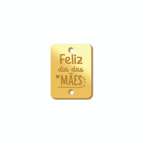 Tag Retangular vertical Mini Feliz dia das Mães - comprar online