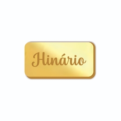Placa Hinário 2,5 x 5 cm Kit 10 unid