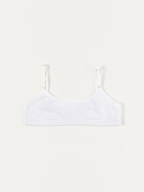Corpiño top camiseta 323-01 Blanco Basicos Tutta La Frutta