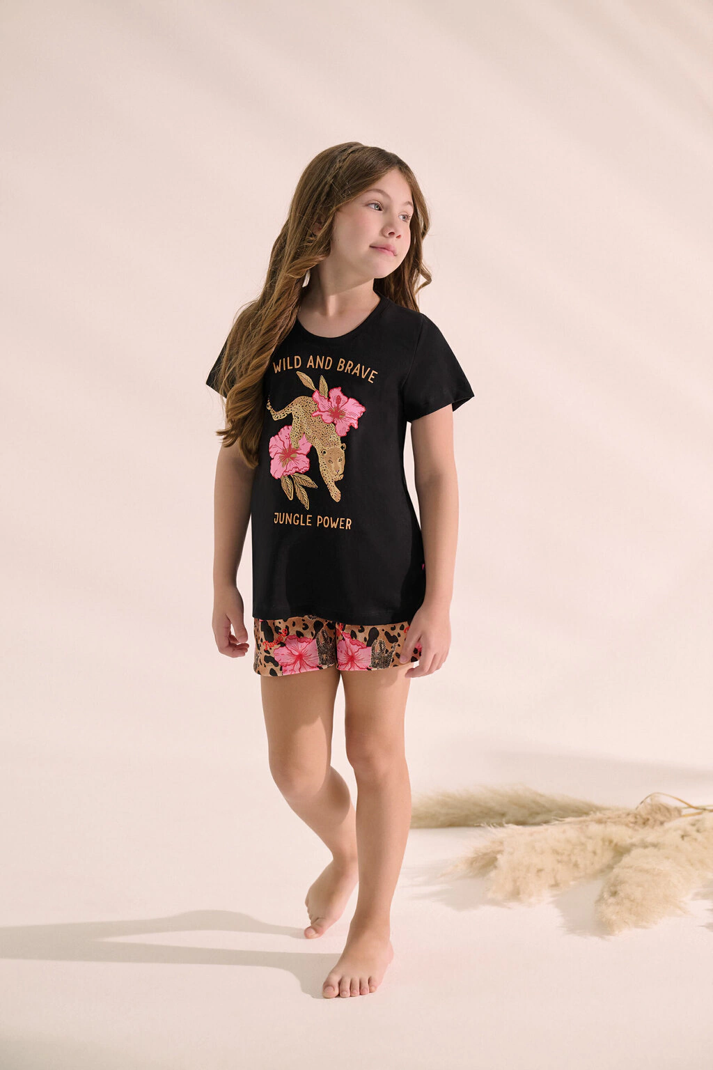 Pijama remera y short MP20124V26 Animal Soul Mini Promesse