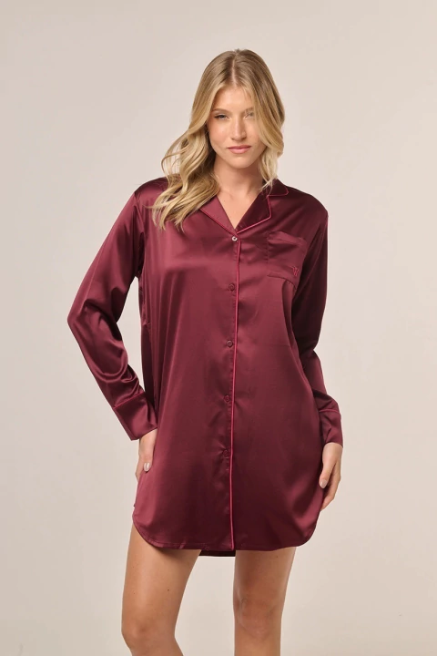 Camison camisero WO15359 Bordo Golden Nap Woman Promesse
