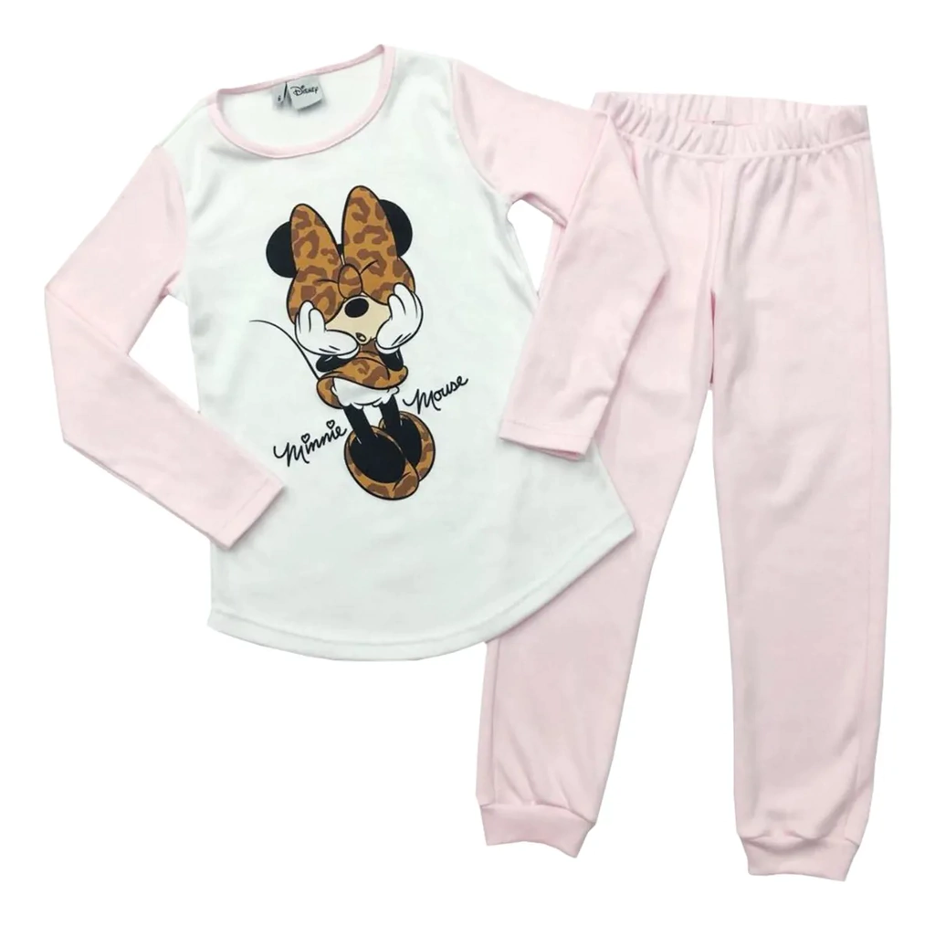 Pijama remera y pantalon rosa minnie disney