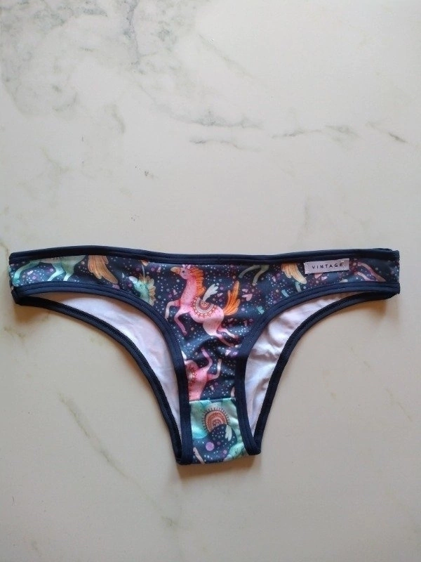 Bombacha vedetina 3021 Unicornios Vintage