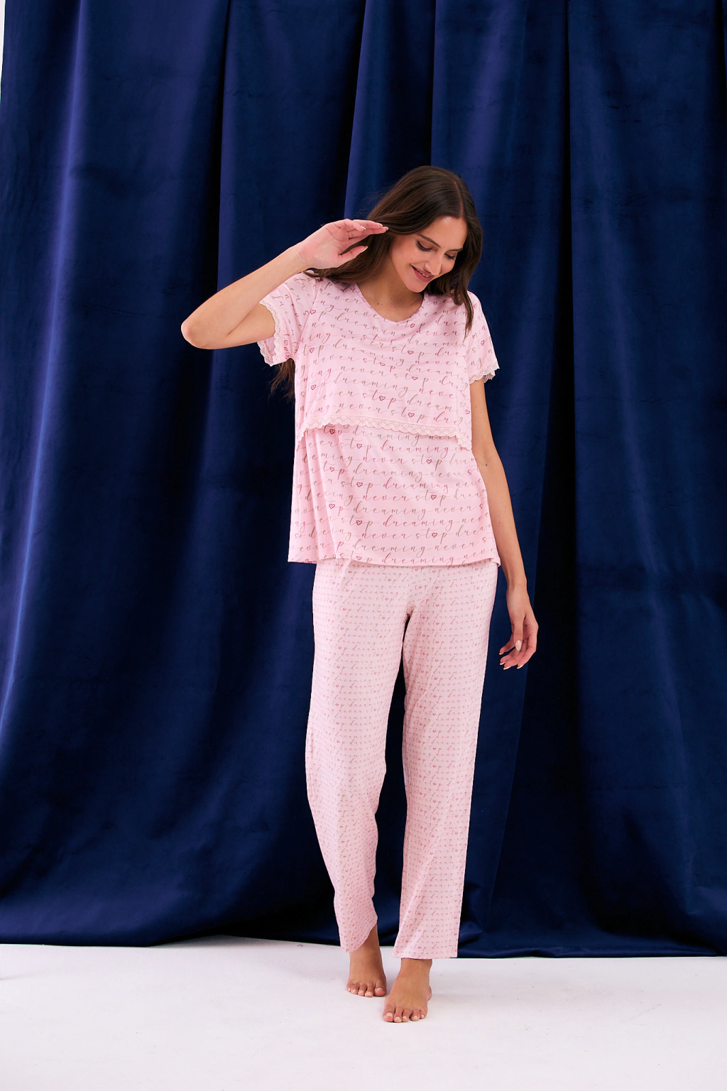 Pijama remera y pantalon 2684-24 Rosa Sweet Mom Sweet Lady