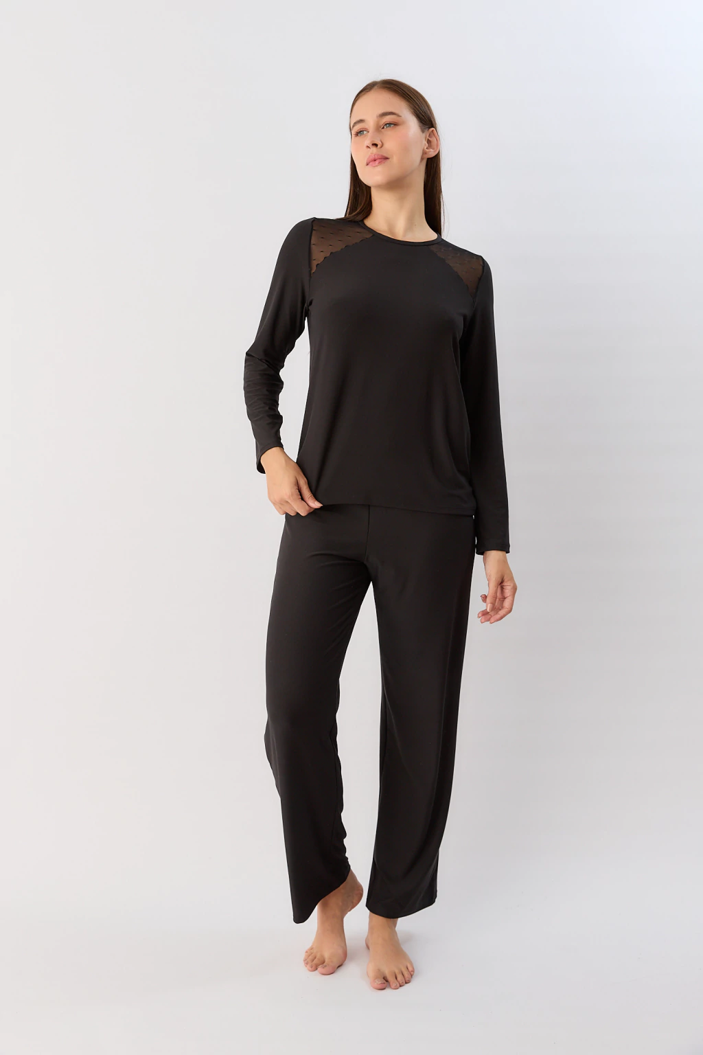 Pijama remera manga larga y pantalon 2666-25 Vitoria Sweet Lady