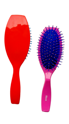 ESCOVA DE CABELO RICCA ALMOFADADA OVAL - comprar online