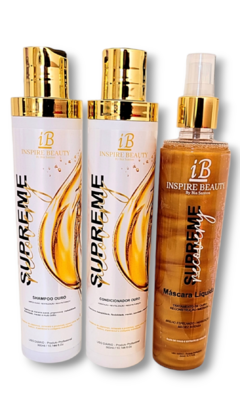 KIT SUPREME RECOVERY - SHAMPOO + MÁSCARA LÍQUIDA + CONDICIONADOR