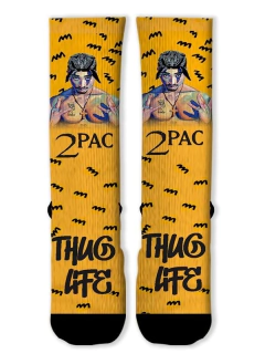 Meia Divertida e Colorida - 2 Pac Amarela - comprar online
