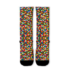 Meia Divertida e Colorida - Cubo mágico - comprar online