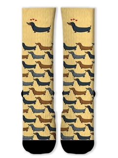 Meia Divertida e Colorida - Dachshund Cão Salsicha - comprar online