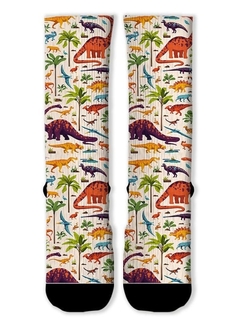 Meia Divertida e Colorida - Dinossauro - comprar online