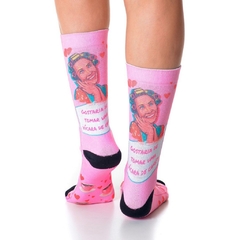 Meia Divertida e Colorida - Dona Florinda - Meias Fun