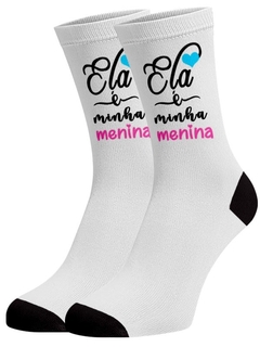 Meia Divertida e Colorida - Ela é minha menina