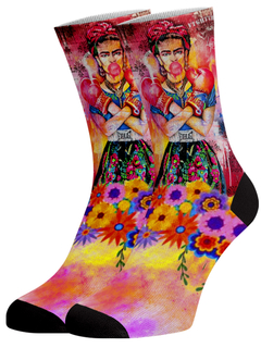 Meia Divertida e Colorida - Frida Fight