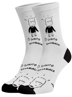 Meia Divertida e Colorida - Garoto Enxaqueca